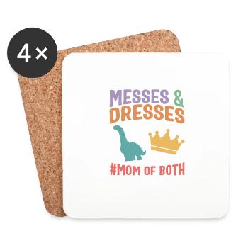 Chemise Mère, Messes Et Robes Maman Des Deux - Dessous de verre (lot de 4) - blanc - Devant