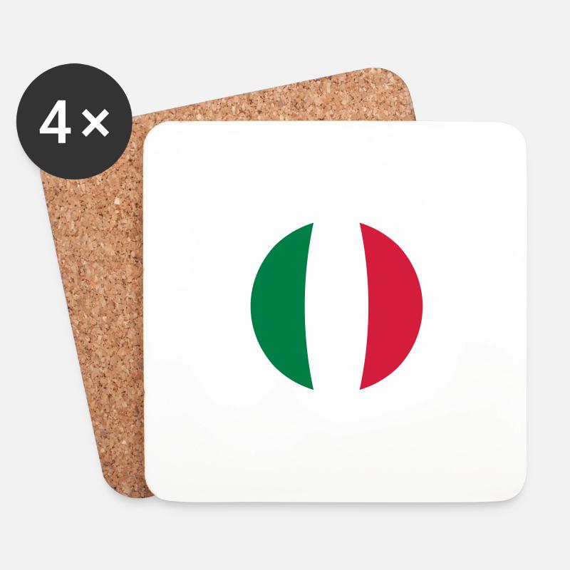 Italien - Untersetzer (4er-Set) - Weiß
