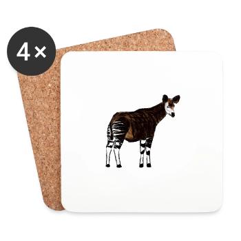 Okapi I - Coasters (set of 4) - white - Front