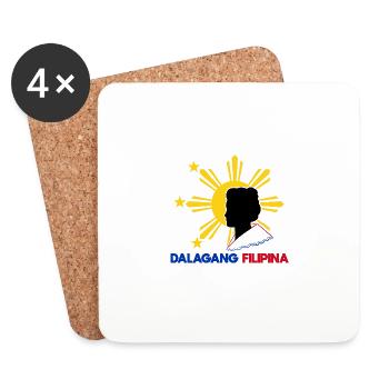 Philippines philippine drapeau Dalagang je cadeau - Dessous de verre (lot de 4) - blanc - Devant