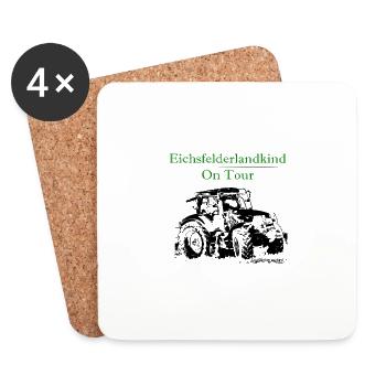Eichsfelderlandkind - Untersetzer (4er-Set) - Weiß - Vorne