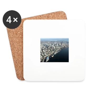 Seattle - Coasters (set of 4) - white - Front