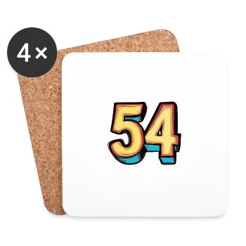 54 Number Comic - Coasters (set of 4) - white - Front