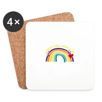 J'peux Pas j'suis retraité - Humour de départ à - Coasters (set of 4) - white - Front