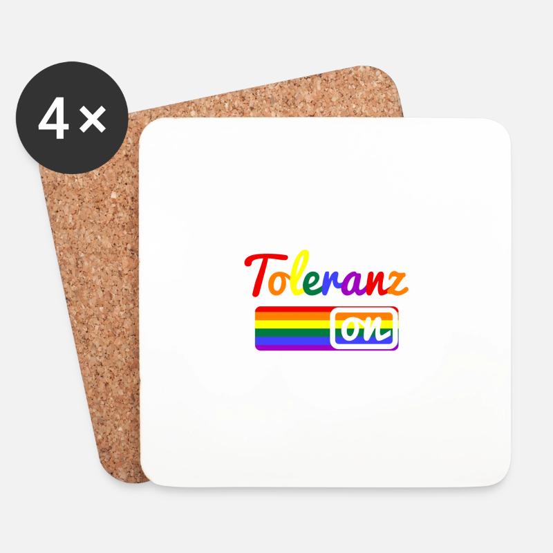 tolerance - Coasters (set of 4) - white