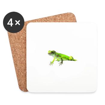 iguana - Coasters (set of 4) - white - Front