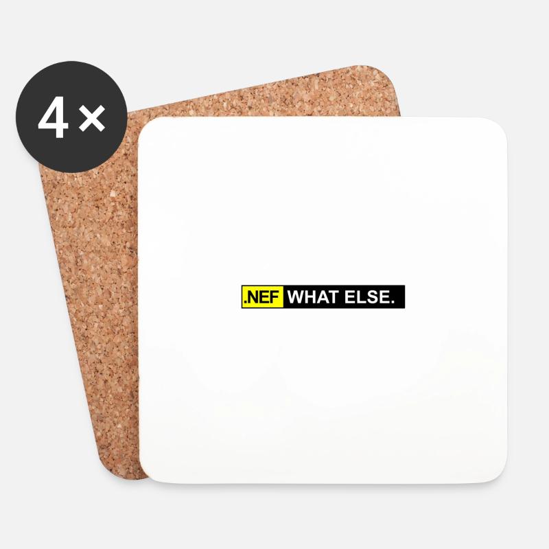 .NEF what else - Untersetzer (4er-Set) - Weiß