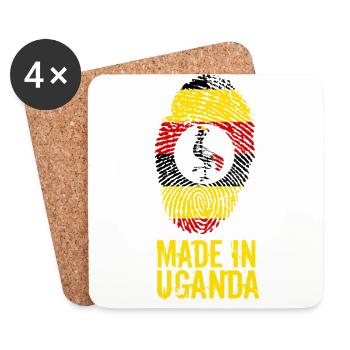Made In Uganda - Untersetzer (4er-Set) - Weiß - Vorne