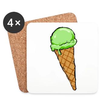 Eis Beach - Coasters (set of 4) - white - Front