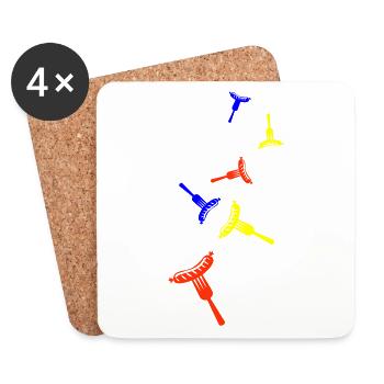 Bratwurst meat icon - Coasters (set of 4) - white - Front