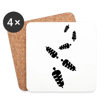 Sandwich icon icon - Coasters (set of 4) - white - Front