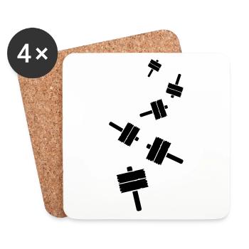 Wegweiser icon - Untersetzer (4er-Set) - Weiß - Vorne