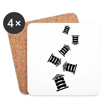 Honey beekeepers - Coasters (set of 4) - white - Front