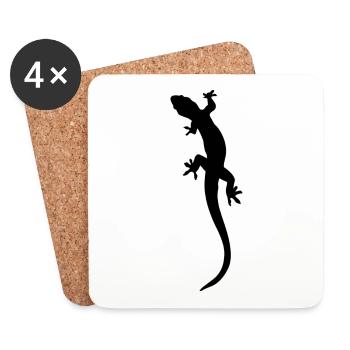 lizard - Coasters (set of 4) - white - Front
