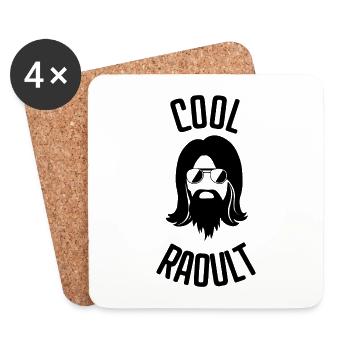 Cool Raoult - Coasters (set of 4) - white - Front