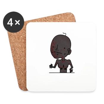 et g cramé - Dessous de verre (lot de 4) - blanc - Devant