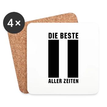 The best 11 of all time (1c) - Coasters (set of 4) - white - Front
