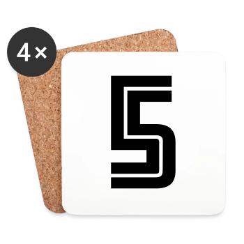 5 - Coasters (set of 4) - white - Front