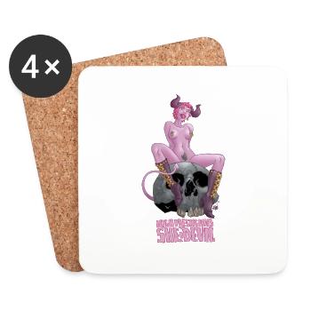 She-Devil 3 - Untersetzer (4er-Set) - Weiß - Vorne