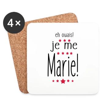 eh ouais - Dessous de verre (lot de 4) - blanc - Devant