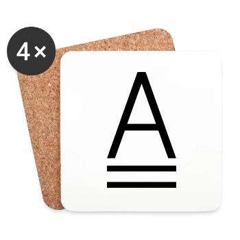 A-Cat logo - Untersetzer (4er-Set) - Weiß - Vorne