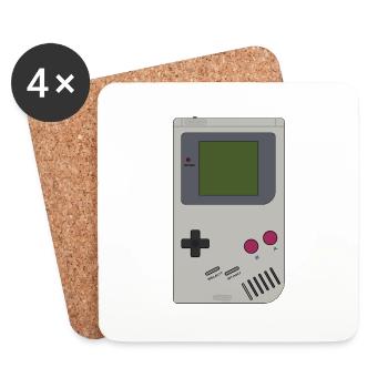 Game Boy Batteries not included! - Coasters (set of 4) - white - Front