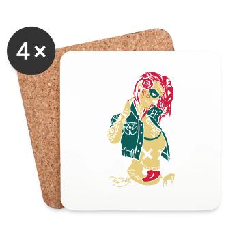 Sugar Girls - Coasters (set of 4) - white - Front