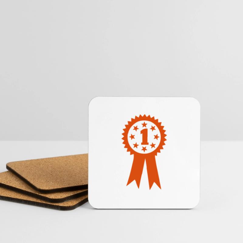 1. Januar oder 1 Medaille Champion Untersetzer (4er-Set)