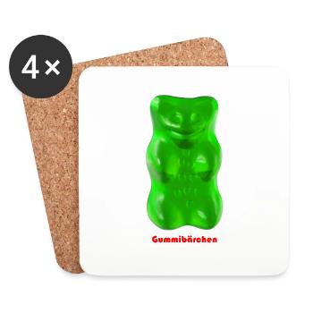 Gummibärchen - Untersetzer (4er-Set) - Weiß - Vorne