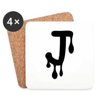 j_comic_graffiti - Coasters (set of 4) - white - Front