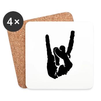 symbol of rock - Untersetzer (4er-Set) - Weiß - Vorne