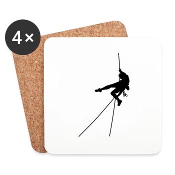 Escalade # 3 - Dessous de verre (lot de 4) - blanc - Devant