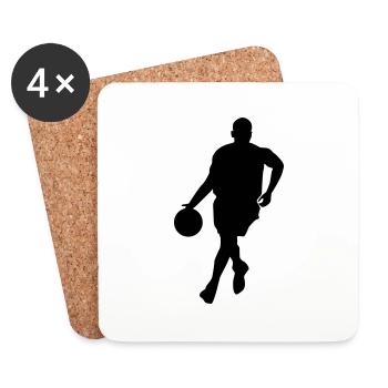 Basketball - Coasters (set of 4) - white - Front