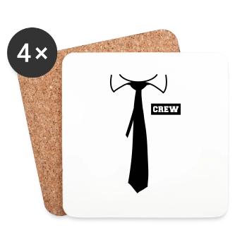 Crew - Dessous de verre (lot de 4) - blanc - Devant