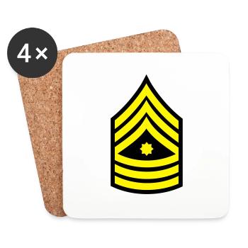 sergeant_1_f2 - Coasters (set of 4) - white - Front