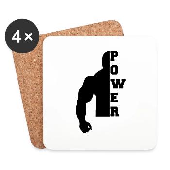 power02 - Coasters (set of 4) - white - Front