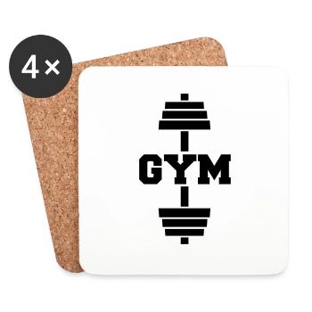 gym - Dessous de verre (lot de 4) - blanc - Devant