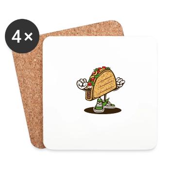 Taco Freitag - Untersetzer (4er-Set) - Weiß - Vorne