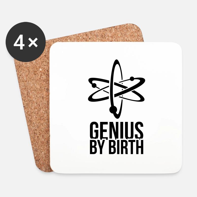 genius - Untersetzer (4er-Set) - Weiß