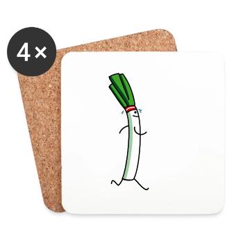 leek - Coasters (set of 4) - white - Front