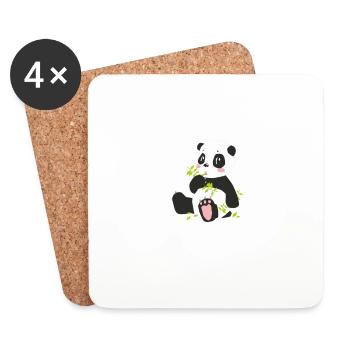 Panda - Coasters (set of 4) - white - Front
