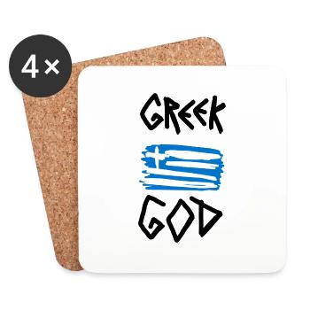Greek God - Coasters (set of 4) - white - Front