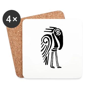 Marabu - Dessous de verre (lot de 4) - blanc - Devant