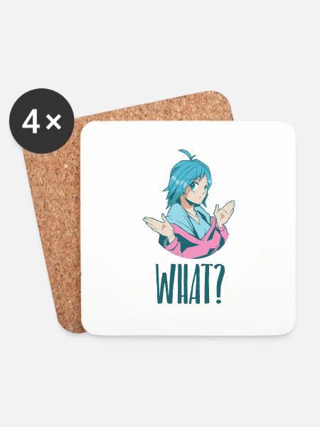 what manga - Untersetzer (4er-Set) - Weiß