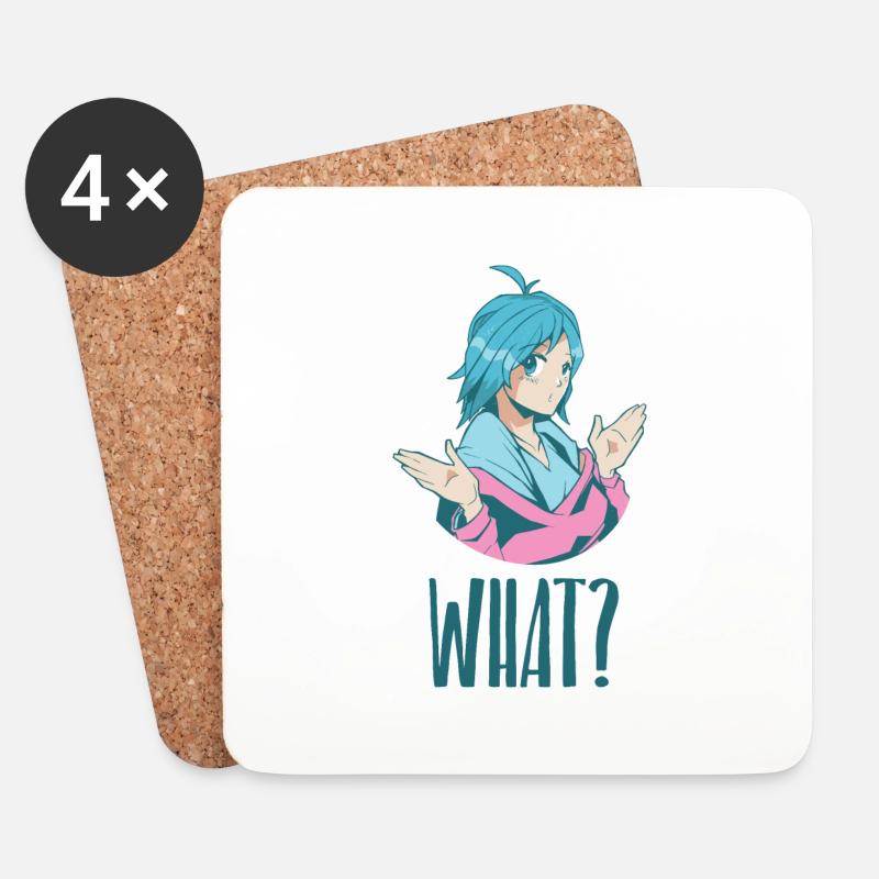 what manga - Untersetzer (4er-Set) - Weiß