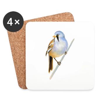 Bartmeise - Coasters (set of 4) - white - Front