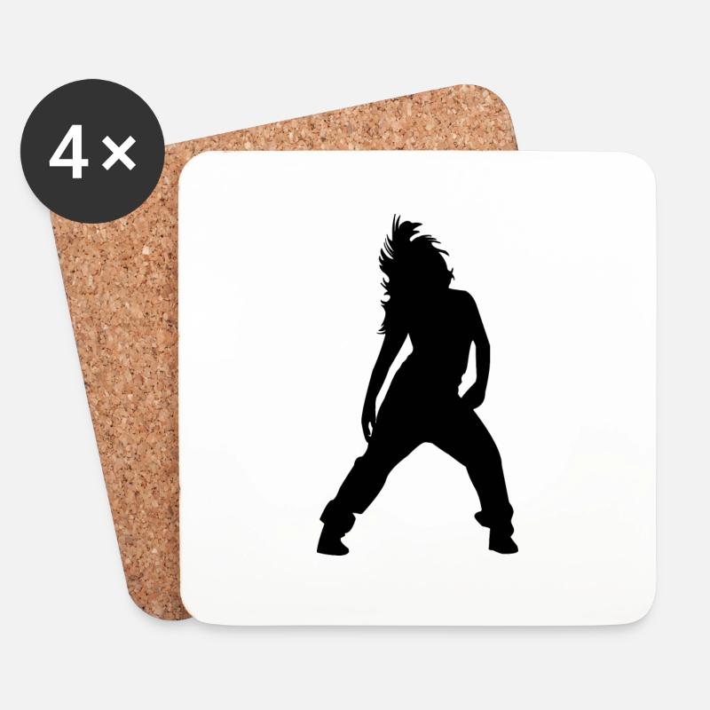 breakdance - Untersetzer (4er-Set) - Weiß