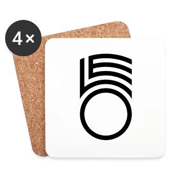 LEO full aff - Coasters (set of 4) - white - Front