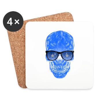 Somalie - Dessous de verre (lot de 4) - blanc - Devant
