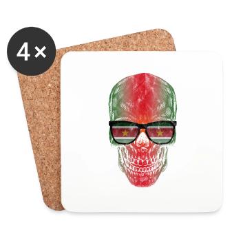 Suriname - Coasters (set of 4) - white - Front